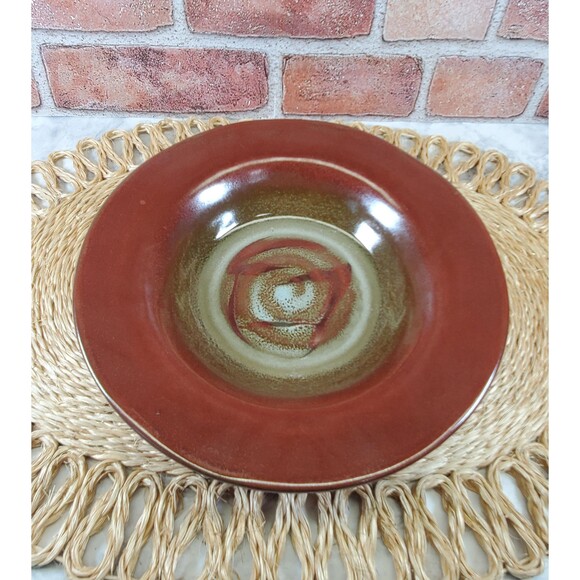 Pfaltzgraff Copper Leaf Rimmed Soup/Pasta Bowls, Set of 2, Rustic Dinnerware - Picture 6 of 10